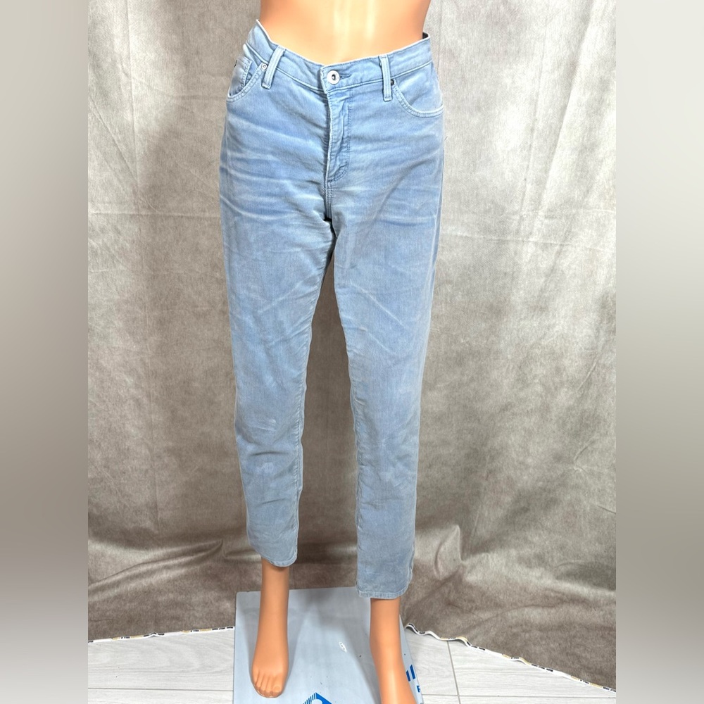 Ag Adriano Goldschmied Blue Cropped Ankle Jeans